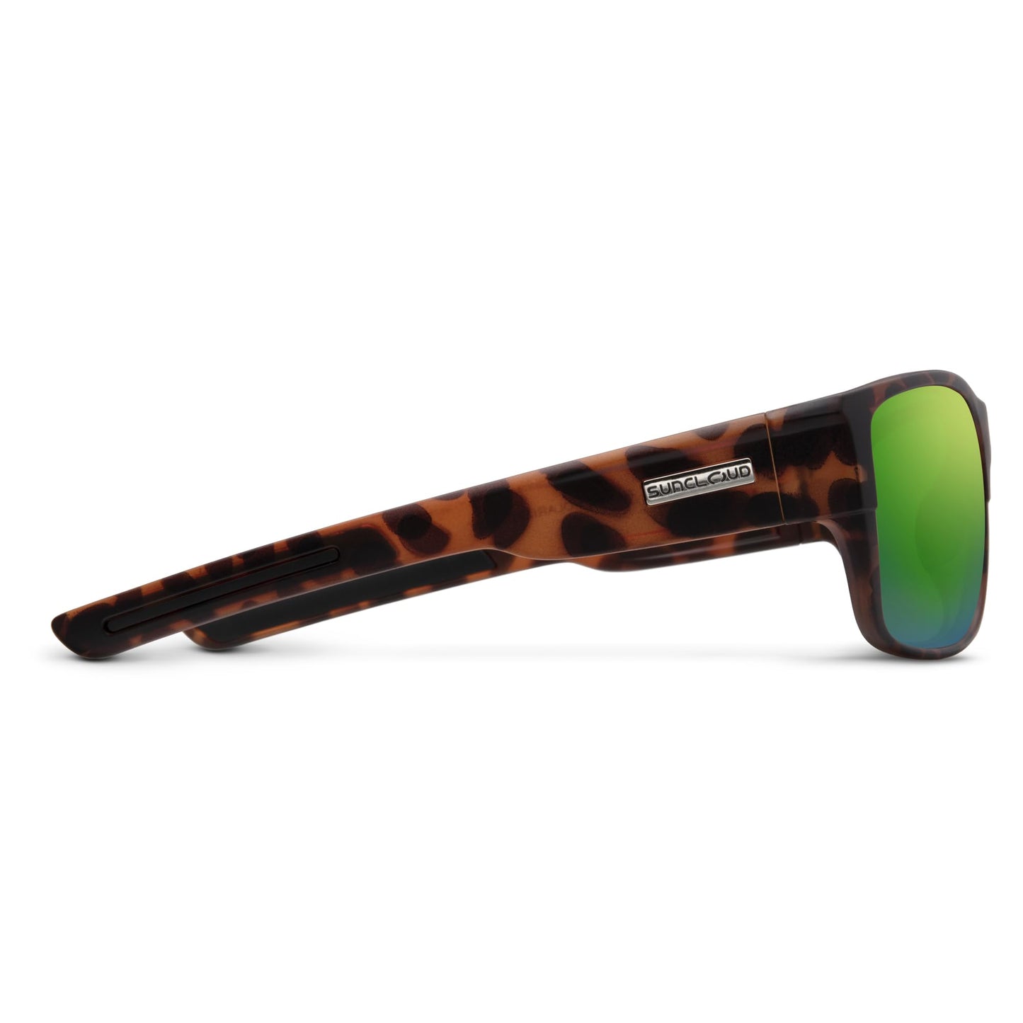 Suncloud Range Polarized Sunglasses – 100% UV Protection – Comfortable Fit, Trendy Design – for Men & Women – Matte Tortoise + Polarized Green Mirror Lenses