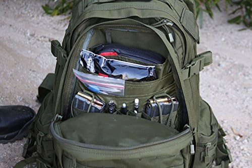 LAPG Operator Tactical Backpack, Adjustable Outdoor Operation Backpack with MOLLE System, Hiking Knapsack - Black
