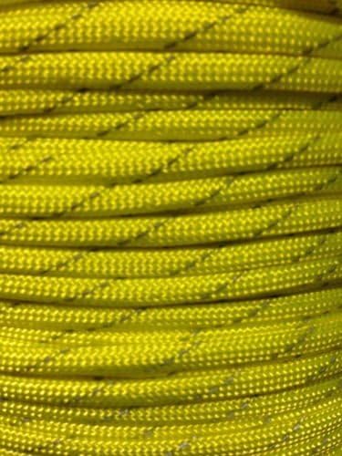 1pcs 550 Reflective Paracord 7 Core Parachute Cord 100FT Strand for Buckles Bracelet Light Grey(Light Grey)