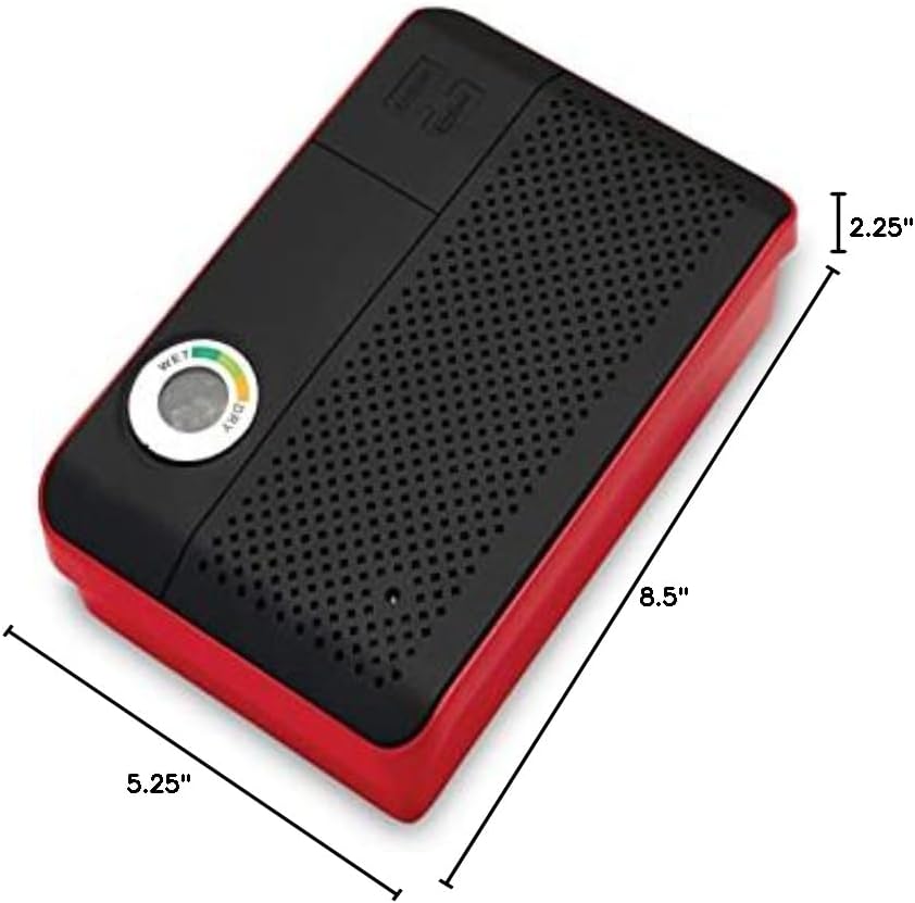 Hornady Rechargeable Dehumidifier 95900 - Portable Moisture Absorbers with Silica Gel to Prevent Moisture Damage for Gun Safe Accessories, Firearms, & More in Gun Safes & Cabinets, Closets, & Pantries