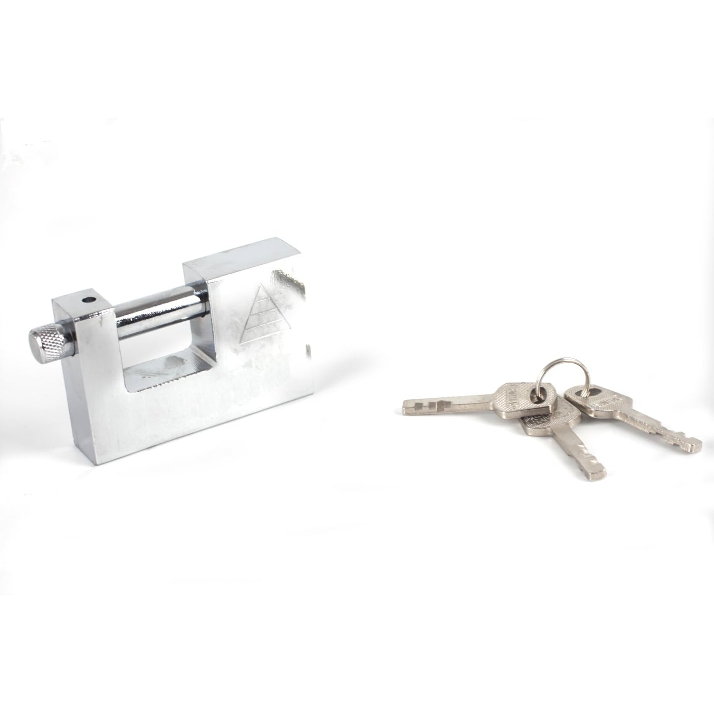 Stainless Steel Chain Lock 39.3" (100cm) 6mm Thick - Heavy Duty Anti-Theft Security Lock with 80mm Padlock & 4 Keys for Bike, Motorcycle, Scooter, Gate - Weatherproof & Rustproof