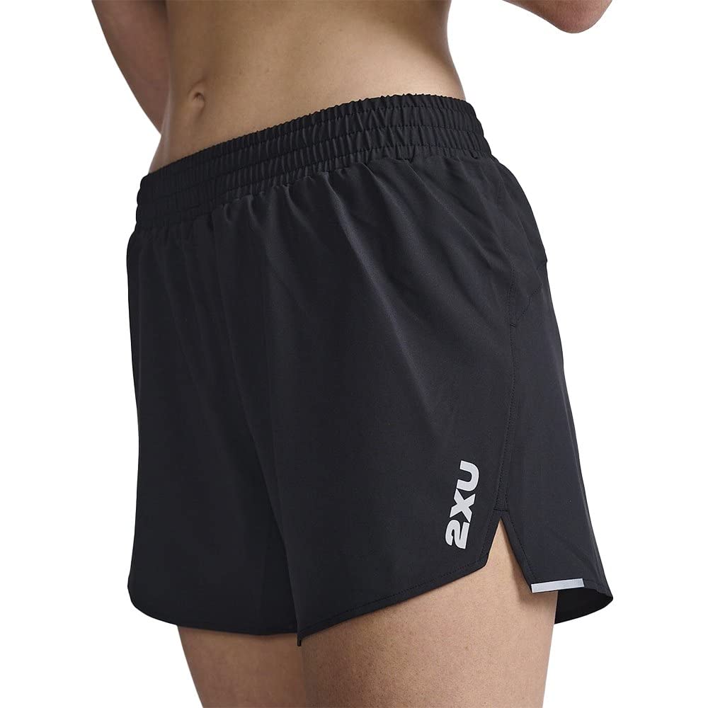 2XU Aero 5" Run Shorts Black/Silver Reflective XS 5