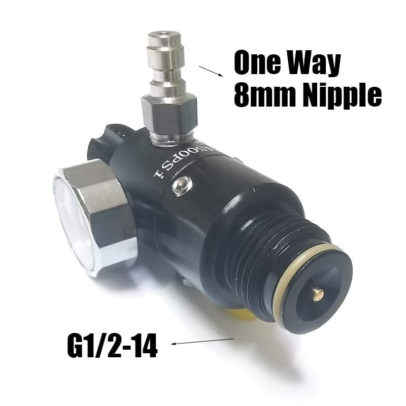 Aopkeo CO2 Compressed Air Tank Regulator Valve 5/8"-18UNF or M18*1.5 Input 4500psi for Paintball Airsoft PCP (1800psi Ouput, 5/8"-18UNF)