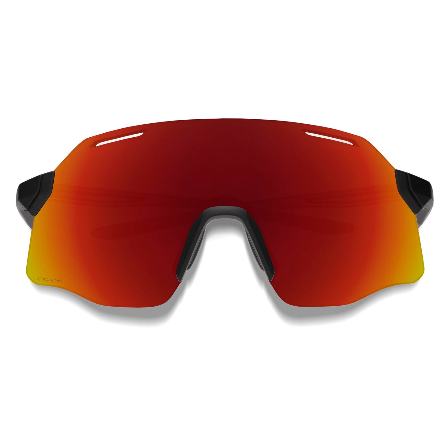 SMITH Optics Vert PivLock Sunglasses – Shield Lens Performance Sports Sunglasses for Running, Biking, MTB & More – For Men & Women – Black + Red Mirror ChromaPop Lens