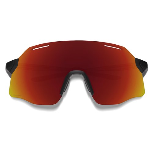 SMITH Optics Vert PivLock Sunglasses – Shield Lens Performance Sports Sunglasses for Running, Biking, MTB & More – For Men & Women – Black + Red Mirror ChromaPop Lens