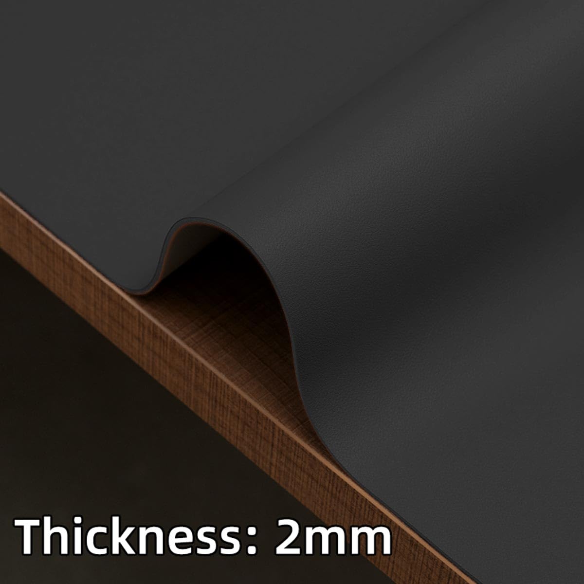 Miaozhun Gun Gleaning Mat for Pistol Rifle Shotgun, 31.5" x 15.7" Oil-Resistant Gun Cleaning Pad, Non-Slip Waterproof Leather Workbench Mat Desk Pad for Craft Gunsmith Maintenance (Black)