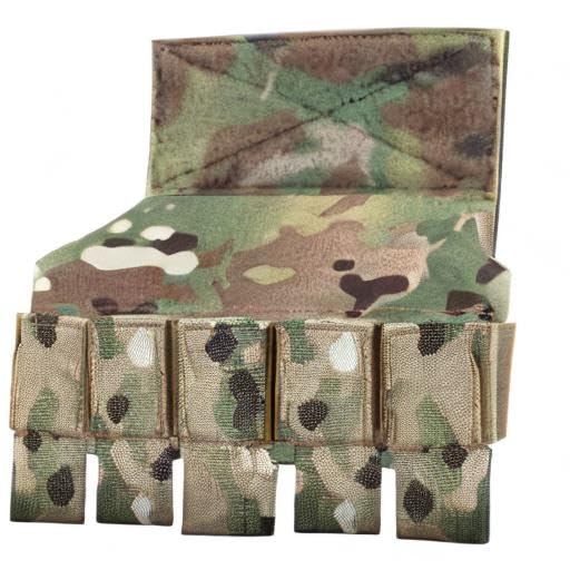 WarmHeartting Tactical 5BH 40MM 5 Banger Hanger Pouch 5 Rounds M203 Storage Bag with Hook and Loop Airsoft Accessories