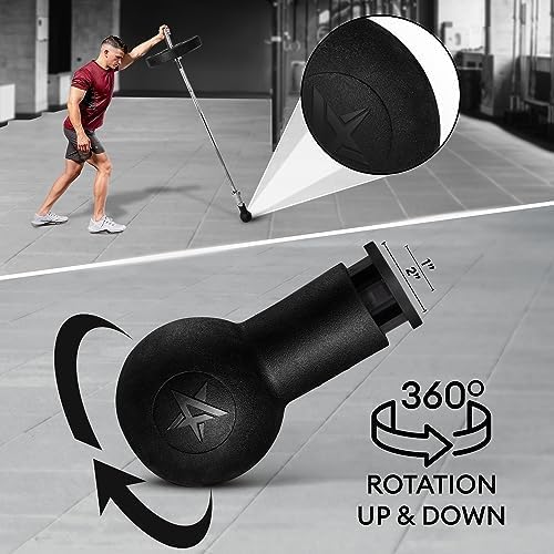 Yes4All Deluxe T-Bar Row Platform – Full 360° Swivel & Easy to Install – Fits 1” Standard and 2” Olympic Bars (8. Black - T-Bar Row Platform + Lock Jaw 1inch & 2inch)