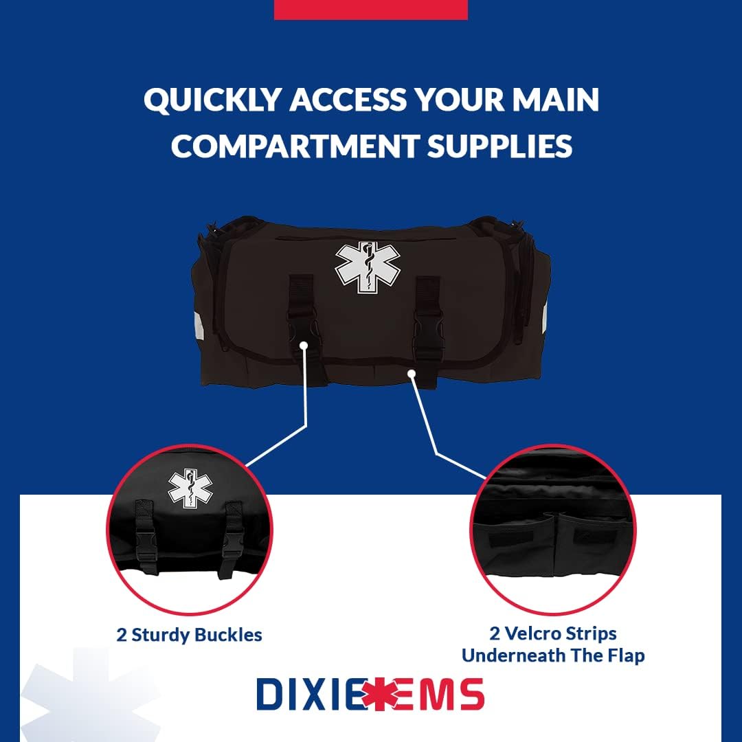 Dixigear First Responder On Call Trauma Bag W/Reflectors - Red