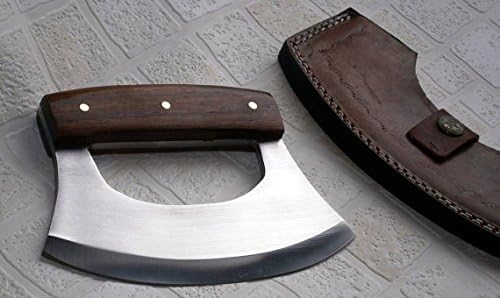 TTC-111 Custom Handmade Ulu kitchen Knife -Wood Handle (TTC-111)