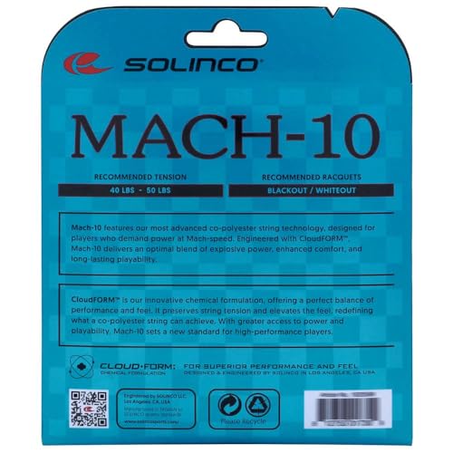 Tennis String Set 17 Gauge 1.20mm for Power & Control - 40 Feet