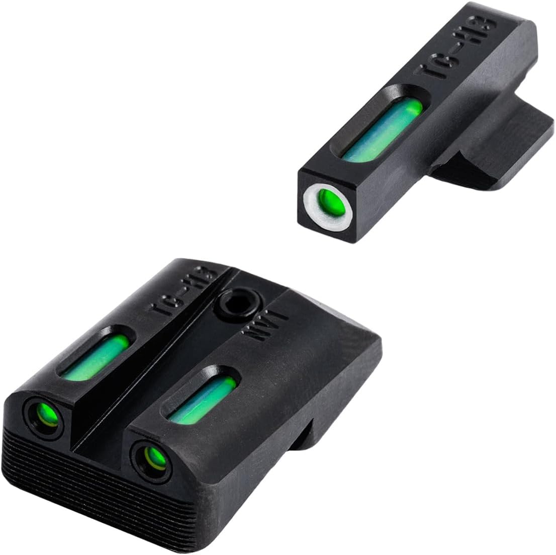 TRUGLO TFX Handgun Sight | Durable Shock-Resistant Compact Brightly Glowing Tritium & Fiber-Optic Xtreme Day/Night Sight for Handguns