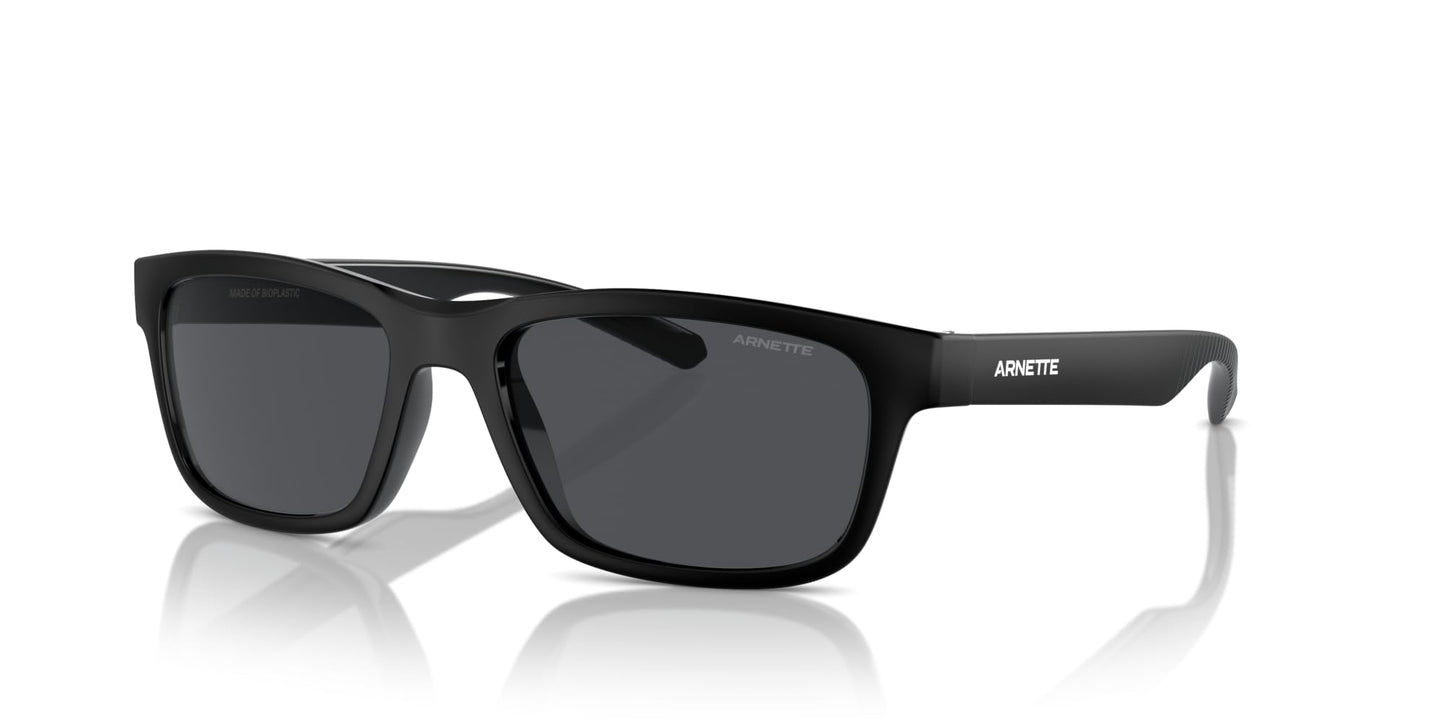 ARNETTE Sunglasses AN 4340 290087 Recycled Black Matte/Shiny/Dark Grey Policar