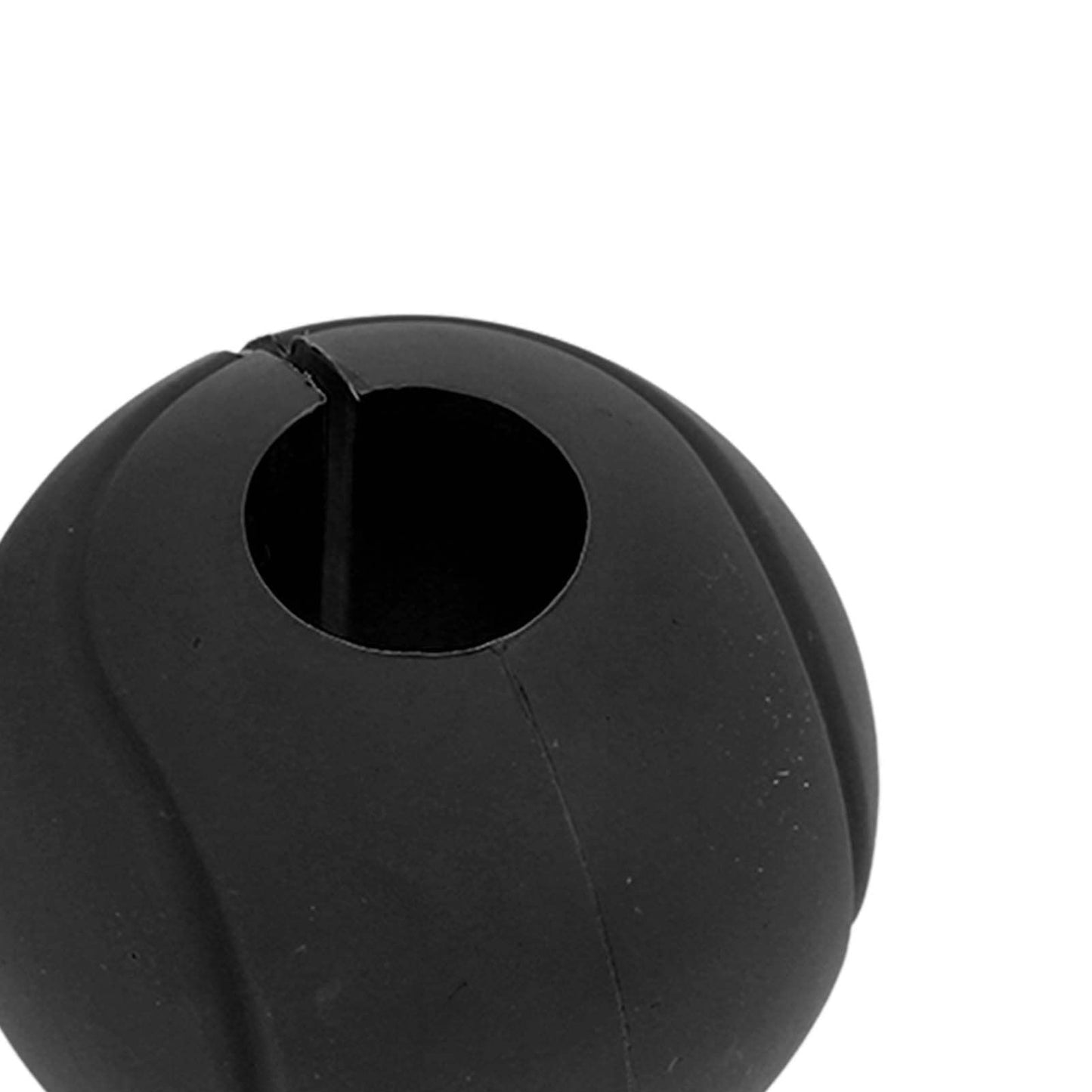Dilwe Barbell Grips, 1 Pair of Barbell Dumbbell Curved Grip Round Spherical Silicone Non Slip Thickened Grip for Massive Arm and Muscle Building (Black)