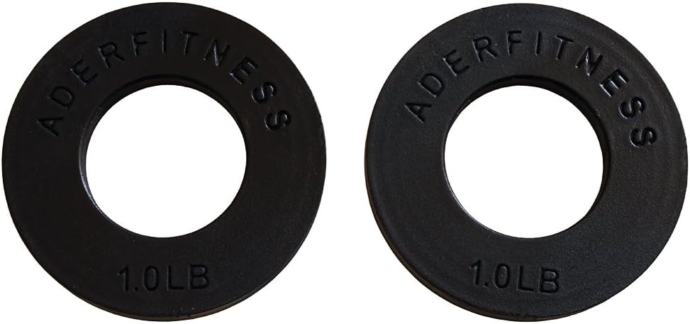 Ader Olympic Fractional Plates Pair- 1 Lb/Each Black