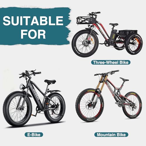 20 Inch Electric Bike Tire 20x3.0 Fat Tire for Snow, MTB, Tricycle - 2 Pack, No Tube