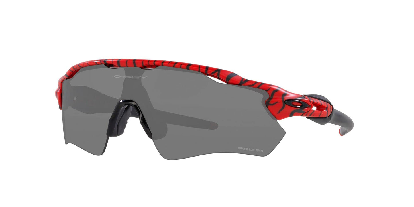 Oakley Men's OO9208 Radar EV Path Rectangular Sunglasses, Red Tiger/Prizm Black, 38 mm