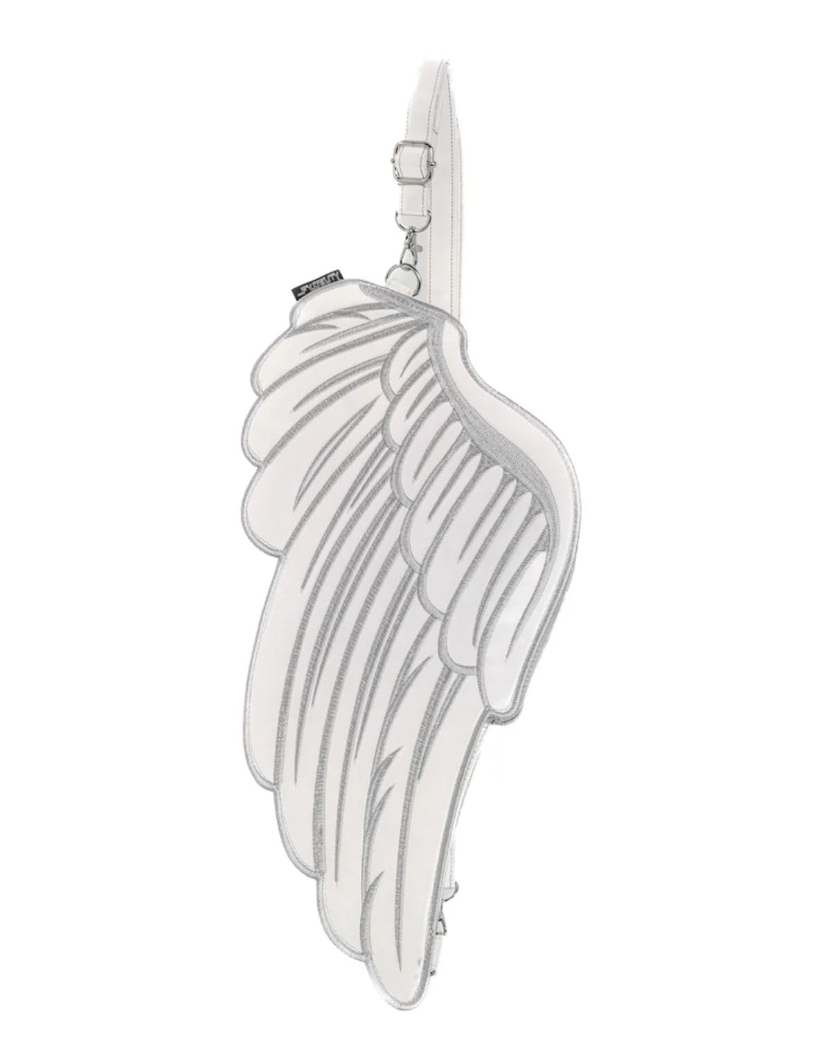 Fydelity Quiver Wings Backpack/Sling Crossbody Festival Rave Retro Cute Fanny Concert Bag - Silver Reflective