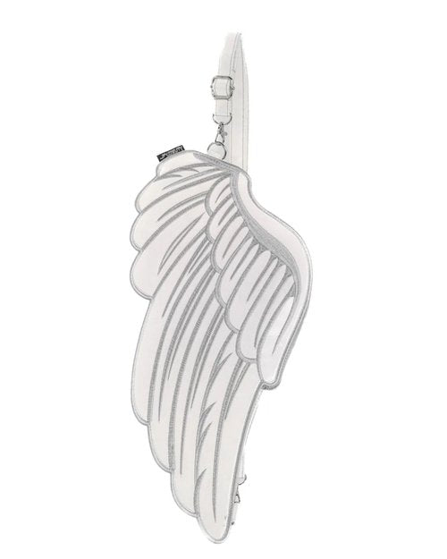 Fydelity Quiver Wings Backpack/Sling Crossbody Festival Rave Retro Cute Fanny Concert Bag - Silver Reflective