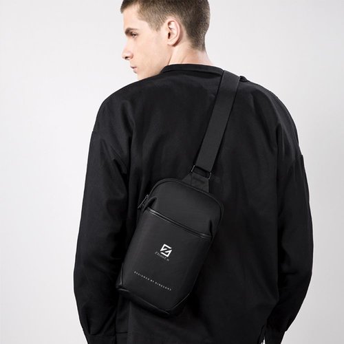 ZhaoCo Crossbody Backpack for Men Women Multipurpose Fashion Lightweight Chest Shoulder Bag Sling Bag For Cycling Holidays Party Travel Daypack Black