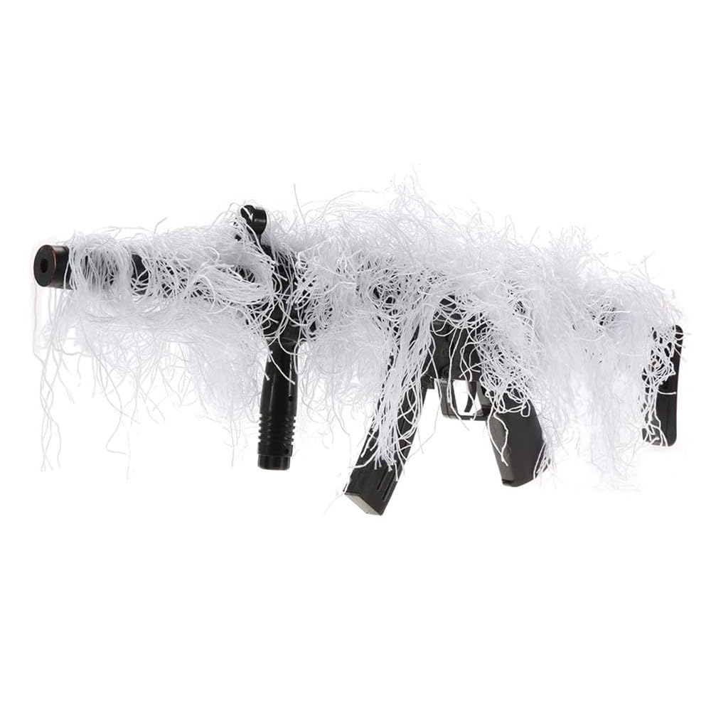 MiOYOOW Ghillie Rifle Wrap, Forest Rifle Concealment Wrap Tactical Camouflage Rifle Cover for Hunting Shooting Photography