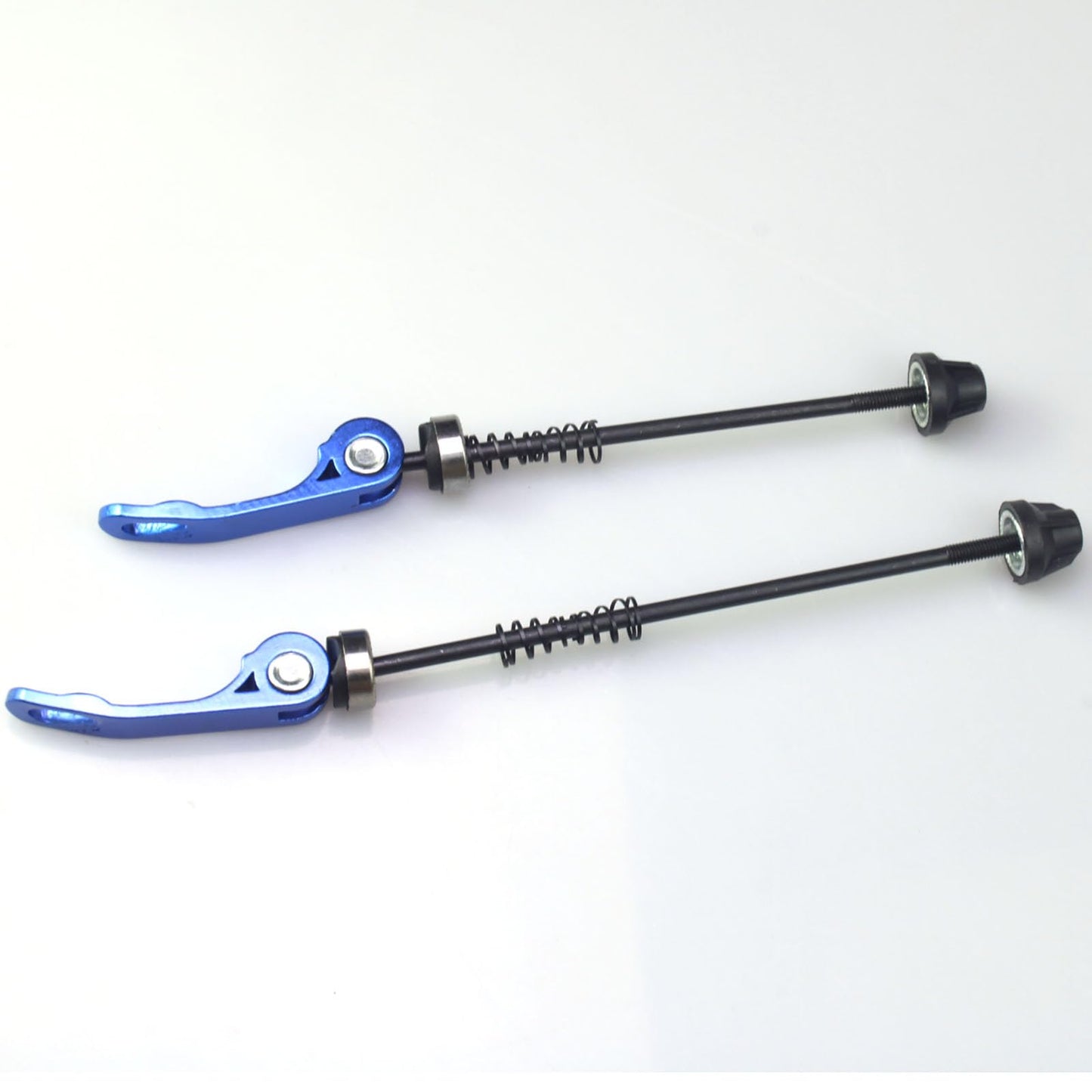 FDXGYH 1 Pair Bike Wheel Hub Front and Rear Skewers Clip Quick Release Bolt Lever Axle Set Mountain Bicycle Accessories for Mountain Bike (Blue-Black)