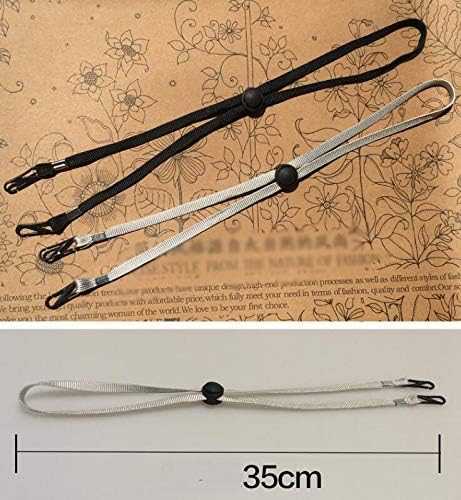 2PCS Unisex Adjustable Nylon Windproof Rope Belt Removable Hat Windproof Buckle Retaining Clip for Summer Fishing Sun Hat Outdoor