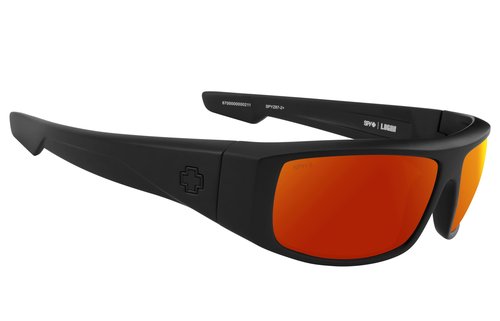 SPY Logan ANSI RX Matte Black - Happy Boost Polar Orange Mirror