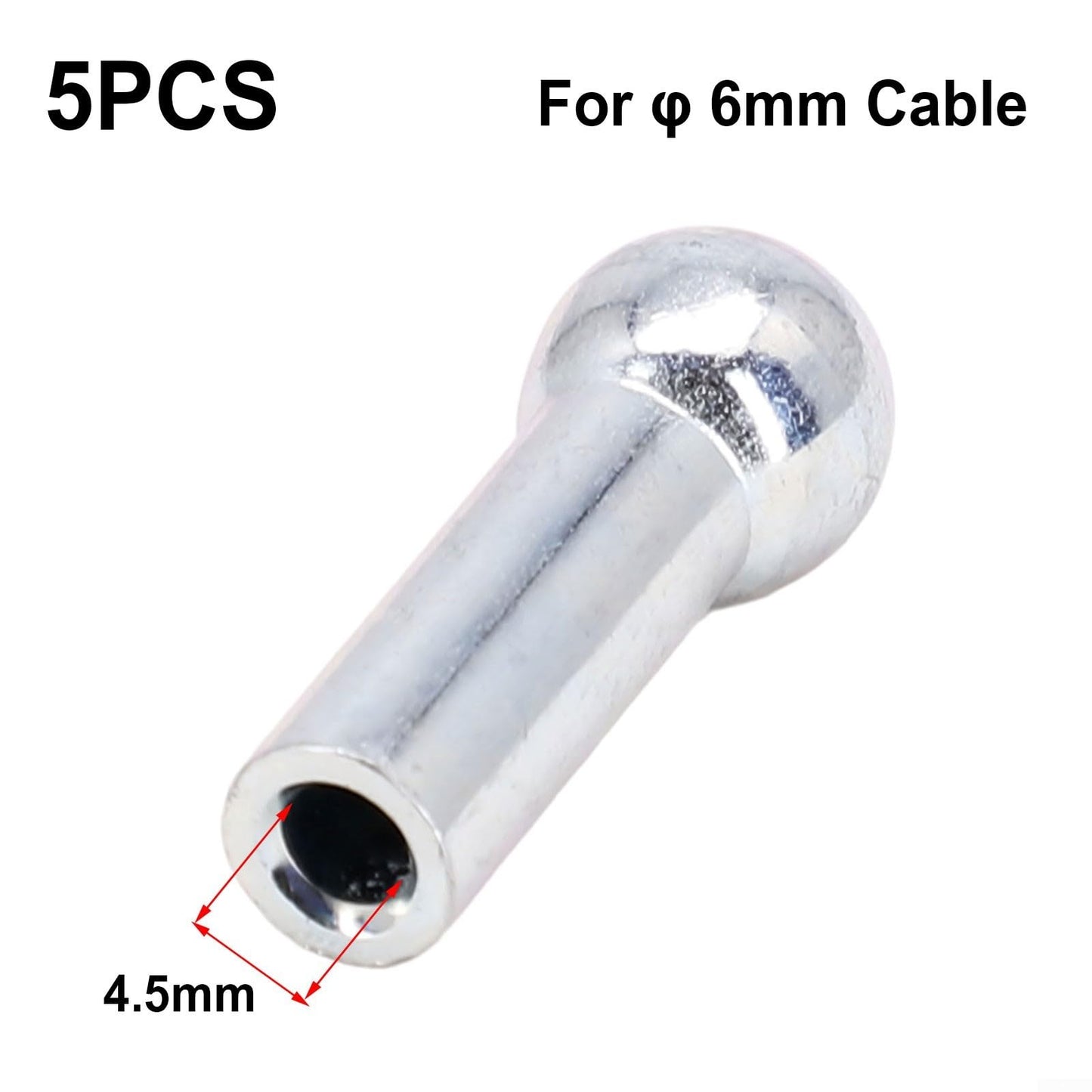 Gym Pulley Machine Stopper Cable Ball, Cable Ball Terminals, Port Joint Parts Equipment Running Yoga Accessories(6mm)
