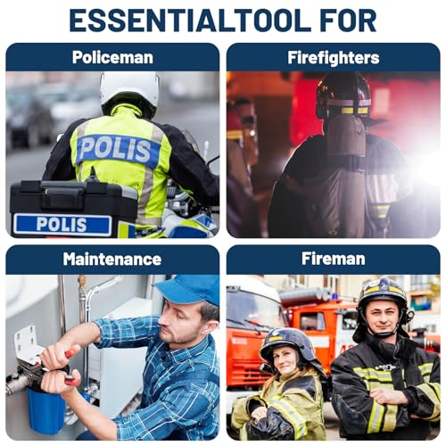 6Pcs Firefighting Tools, Multipurpose Leverage Tools, Spring Steel Multitools Pry Tool Set