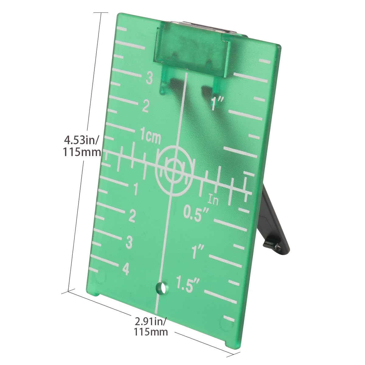 Fancyall Laser Targets, Magnetic Floor Laser Target Plate Card with Stand, Laser Target Card for Lasers Line Targets, Laser Levels Hunting Shooting Targets Accessories (Green)