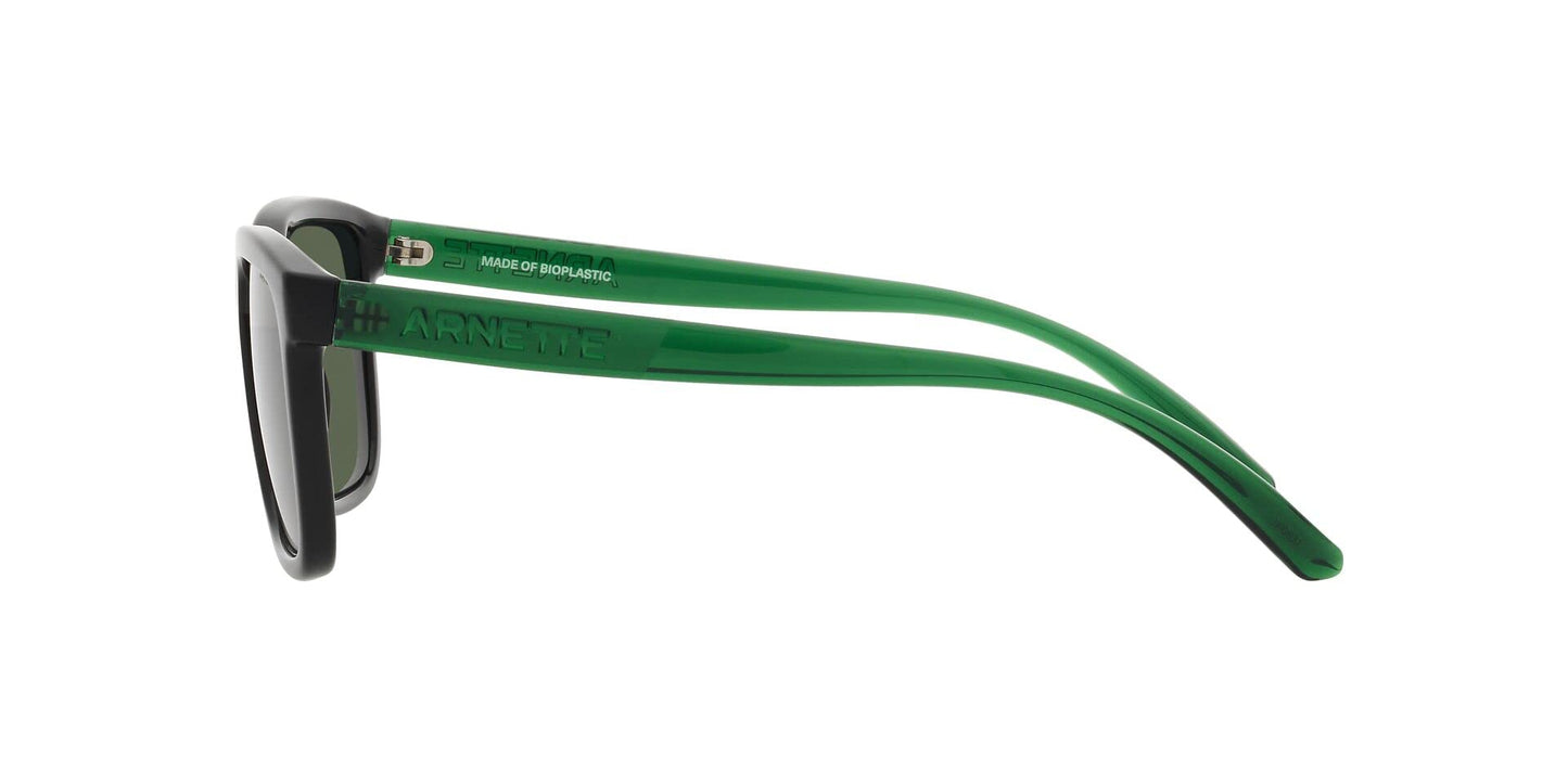 Arnette AN4321 Lebowl Square Sunglasses, Black/Polarized Dark Green, 54 mm
