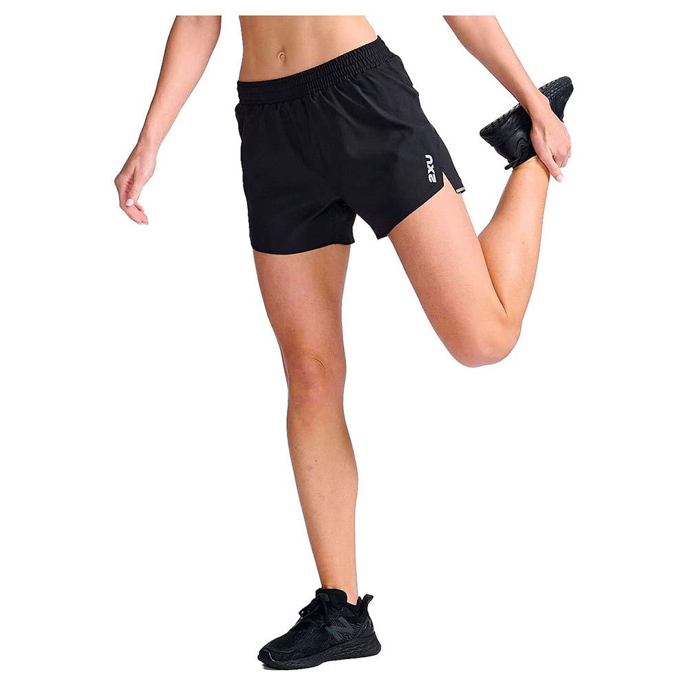 2XU Aero 5" Run Shorts Black/Silver Reflective XS 5