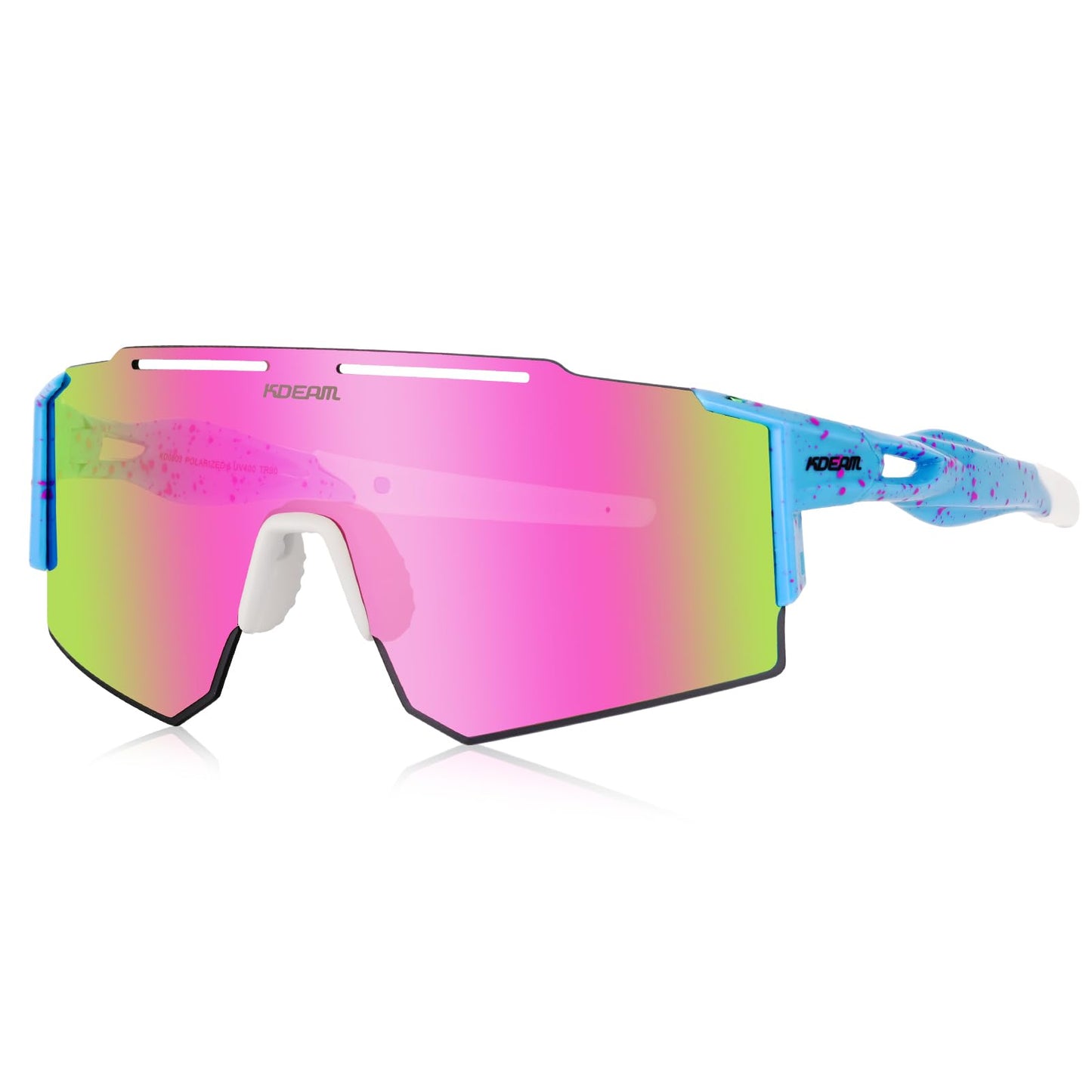 ALSUZYIOT Sports Polarized Sunglasses UV400 Outdoor Shades TR90 Frame Sun Glasses for Golf Baseball Driving Fishing (C8)