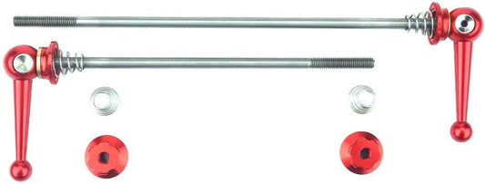 2Pcs ycle Skewers Ultralight Titanium Alloy Quick Release Skewers Set Bike Replacement Repair Parts Accessory For Mtb Road Bike (Red) Lightweight Quick Release Skewers Carbon Fiber ycle Skew