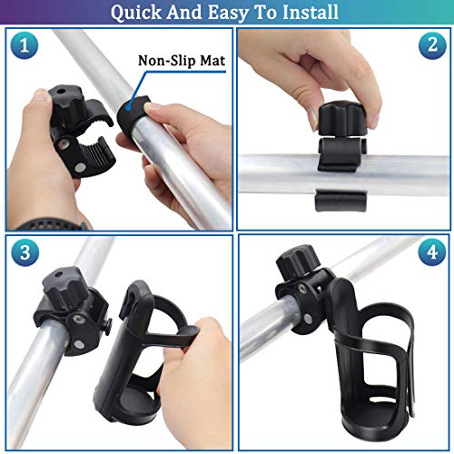 Boat Rail Cup Holder No Drilling Installation Marine Drink Holder