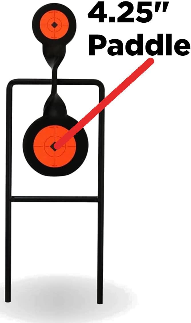 Birchwood Casey World of Targets Easy-to-Use Durable Steel Spinner Target with High Visibility Target Spots for Maintenance-Free Rifle/Handgun Shooting