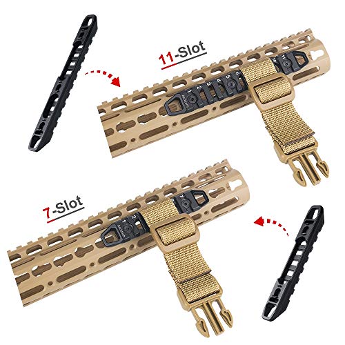 Multi-Slot Aluminum Rail for MMlocks and KKeymods System - 3, 7, 11 Slots