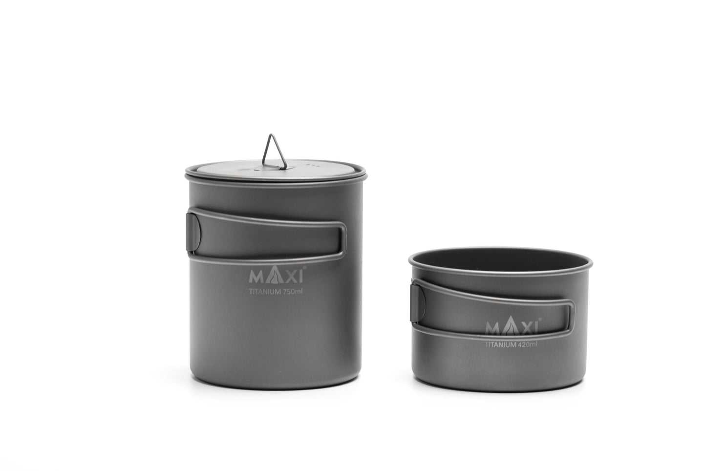 Titanium 750ml Pot and Bowl Combo Set - Seamless Fit for Effortless Outdoor Adventure