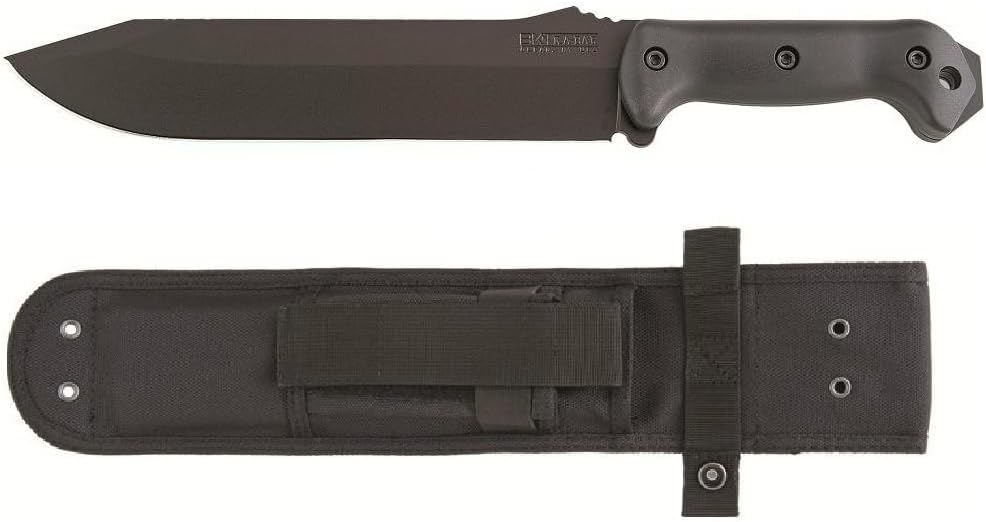 Ka-Bar Becker BK9 Combat Bowie Fixed Blade Knife, Black