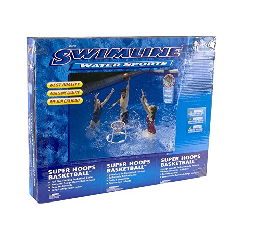 Floating Basketball Game for Pool - Super Hoops with Real Feel Net & Foam Float - Kids & Adults Summer Water Toy (Resin Tube, Variation of THIS listing)