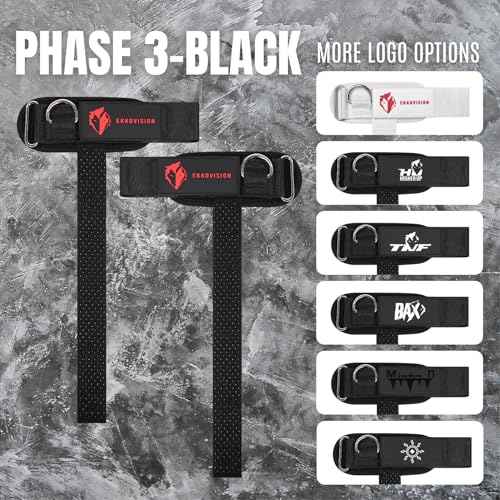 Ekkovision Weight Lifting Straps With Cuffed D Ring, Wrist Support for Men, Heavy Duty Thick Comfortable Lifting Straps, Secure Fit, Enhanced Grip, Straps for Weightlifting & Gym Training, Black
