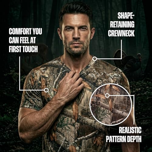 Realtree Camo Unisex Poly T-Shirt - Realtree Edge Polyester, XX-Large
