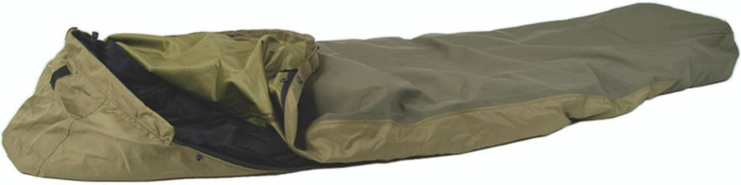 Mil-Tec Trilaminate Durable Waterproof Lightweight Breathable Tactical Outdoor Camping Hiking Generous Cut Sleeping Bag Cover with Zip Closure | Suitable for Various Sleeping Bags