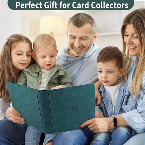 9 Pocket Card Binder Dark Green - 540 Capacity Trading Card Album for MTG TCG Sports Cards