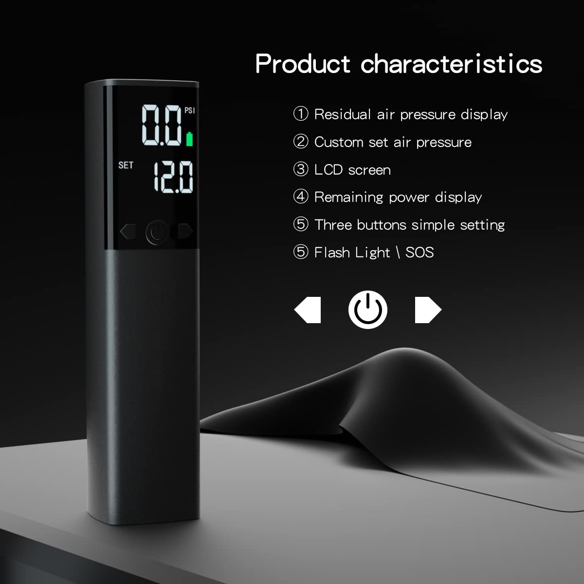 Electric Ball Pump - Portable Ball Pump with LED Light, Precise Pressure Gauge and Digital LCD Display for Basketball, Soccer Ball, Volleyball, Football (Max 18 PSI) for Boyfriend