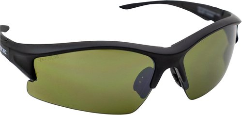 Epoch Eyewear Brodie Sport Golf Motorcycle Sunglasses Black Frame with Green Lens