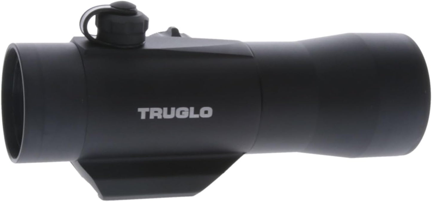 TruGlo Red-Dot Traditional Mount 2x42mm Hunting Tactical Weapon Sight with 11-Position Rheostat for Brightness Adjustment, Black