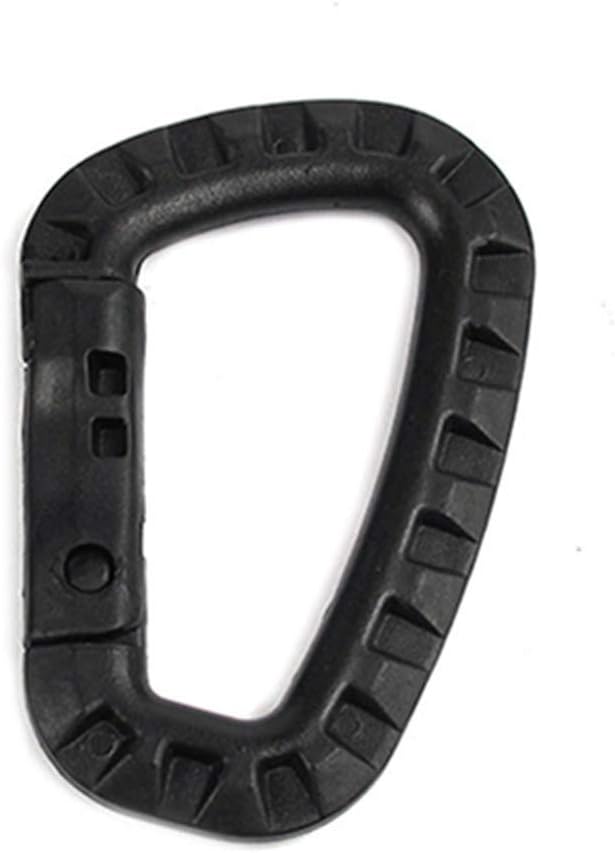 3-Pack Lightweight D-Ring Carabiner Hooks - Tactical Keychain Snap Links