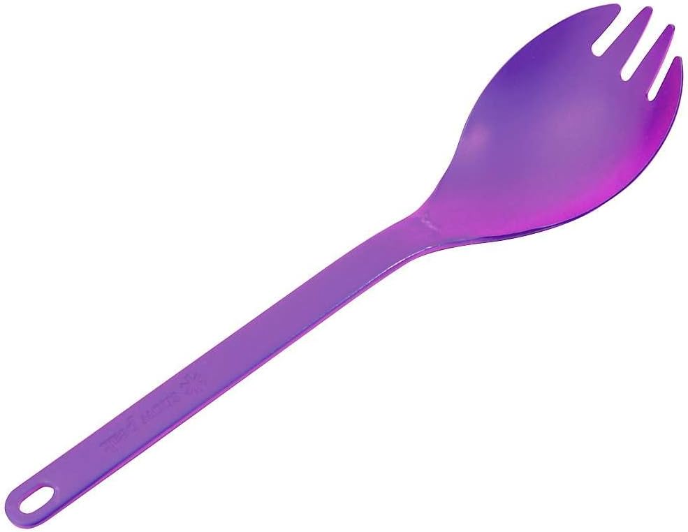 Snow Peak Titanium Spork - Lightweight Titanium Cutlery for Camping & Hiking - Compact & Portable Utensil for Easy Packing - Durable Camping Cookware Accessories